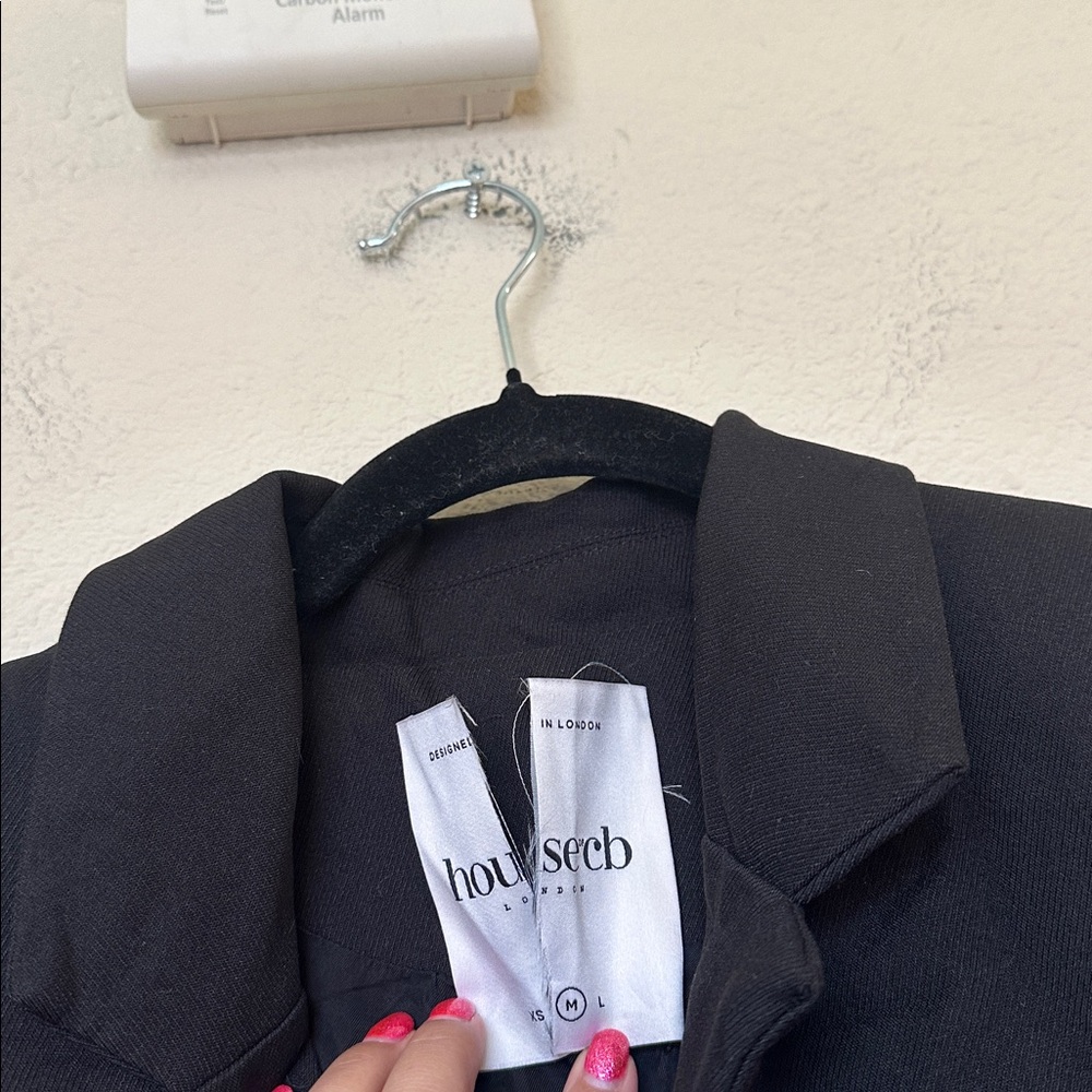 House of cb Amia Black‎ Blazer Mini dress black size M regular length NWOT - Picture 6 of 11
